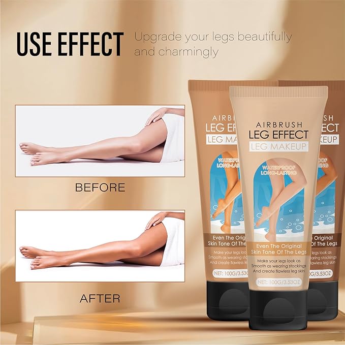 Leg Makeup Waterproof No Transfer, Leg Vein Cover (Brown Glow)