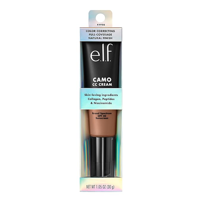 e.l.f. Camo CC Cream, Color Correcting Medium-To-Full Coverage C, (30g) 1.05 Oz