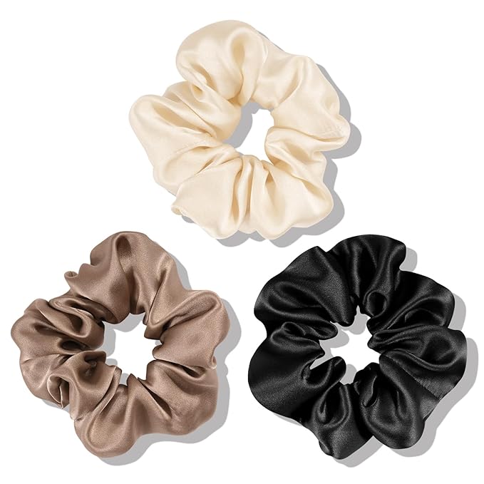 OLESILK 100% Mulberry Silk-Scrunchies for