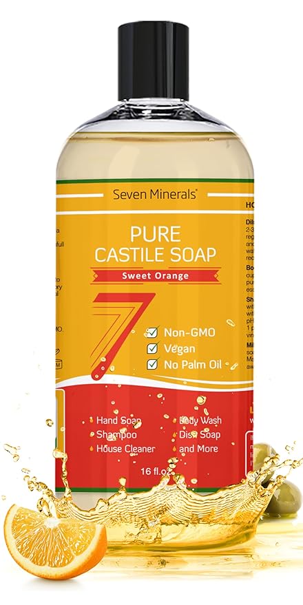 Pure Castile Soap, Sweet Orange -