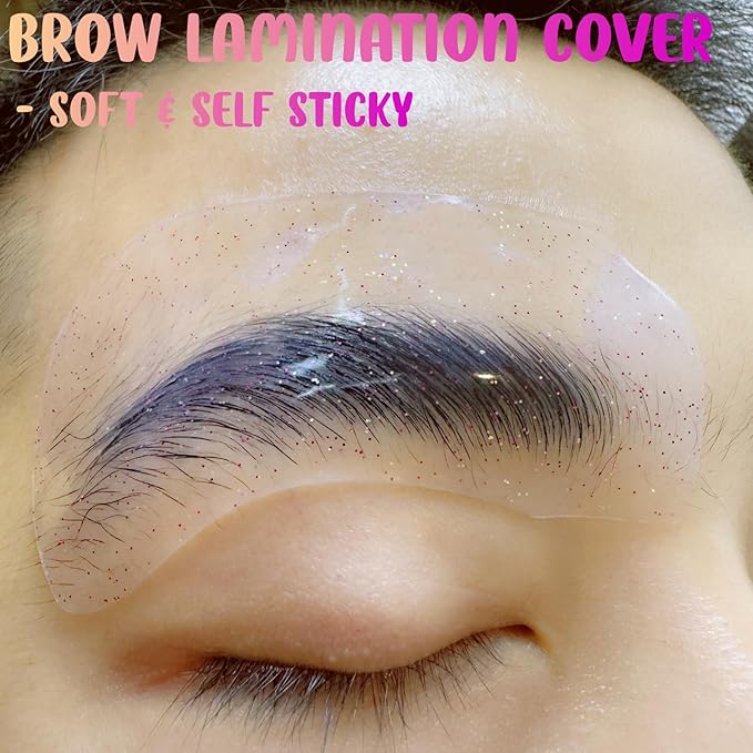 Brow Perm Patch Silicone Lash Lift Shield Mate Self Sticky Eyebrow Lamination Cover Tool Gel Eyebrow Perming Pads Soft Patches Self-Adhesive Reusable Brow Lifting Pad Laminate Brow Lift Rapidly