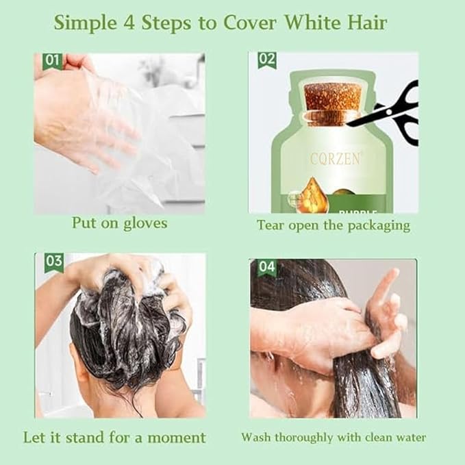 Bubble Hair Dye Shampoo,Natural Plant