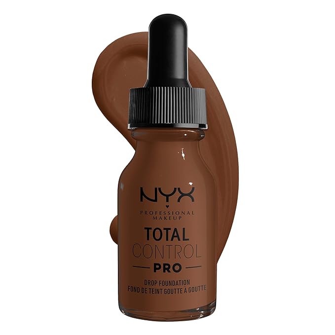 NYX PROFESSIONAL MAKEUP Total Control Pro Drop Foundation, Deep Rich