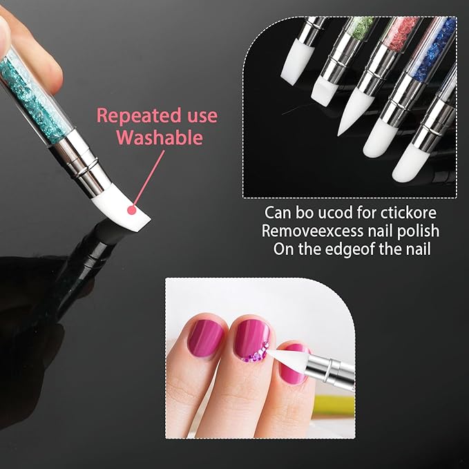 5PCS Nail Art Sculpture Pen,