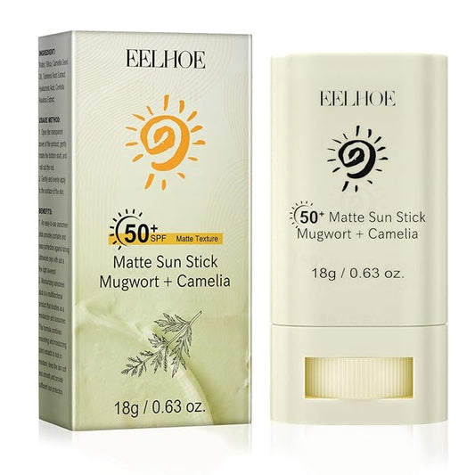 Sun Stick, Matte Sunscreen Stick, Face Sunscreen SPF 50, Body Sunscreen Stick, Travel Size Sunscreen For Women - 0.63 oz