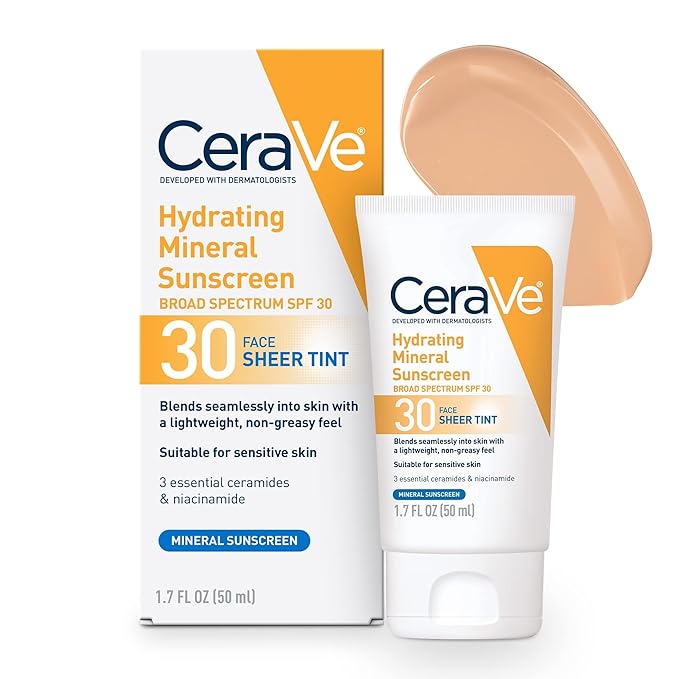 CeraVe Hydrating Mineral Sunscreen SPF 30