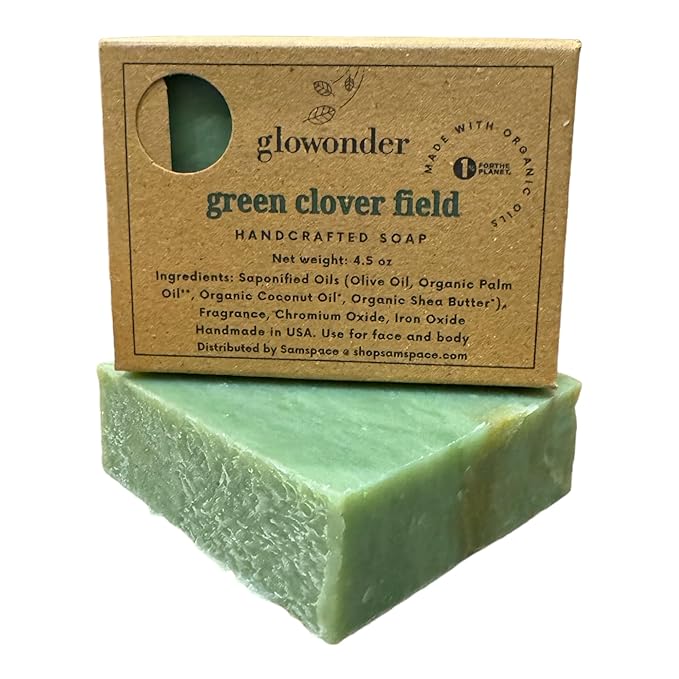 1 Pack Green Clover Field Handmade 4.5 oz