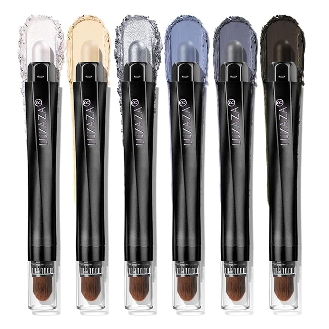 Neutral eyeshadow stick makeup set,