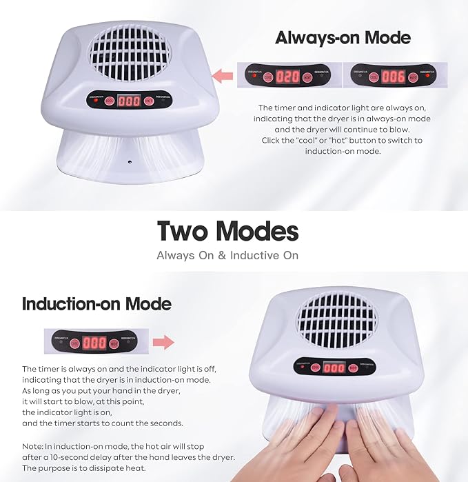 Air Nail Dryer with Automatic