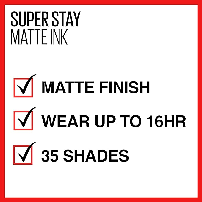 Maybelline Super Stay Matte Ink Liquid Lipstick Makeup,