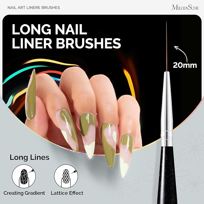 MelodySusie Nail Art Liner Brushes