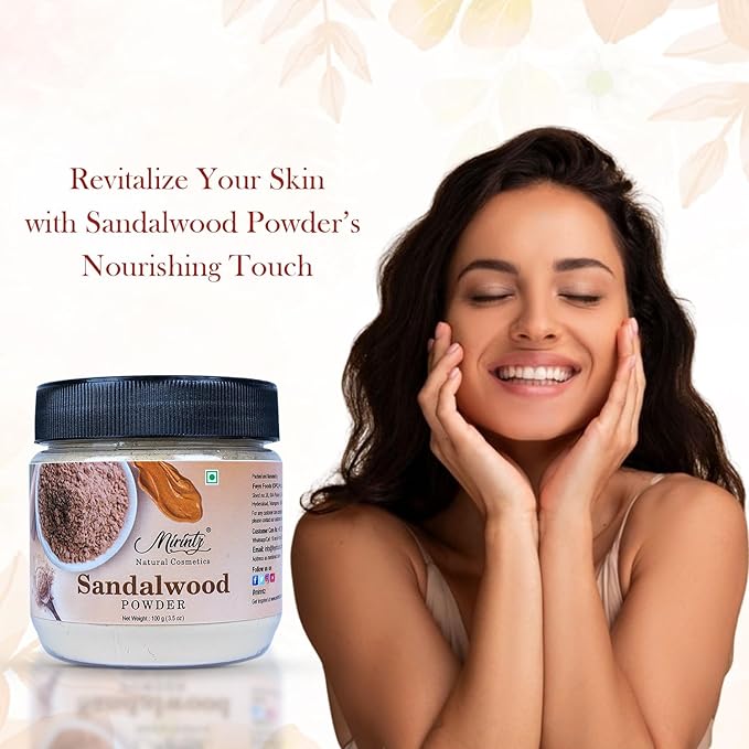 100% Natural Sandalwood Powder | () Chandan Powder Face Pack 3.5 Oz