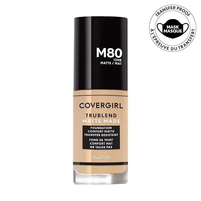 COVERGIRL TruBlend Matte Made Liquid Foundation, Caramel Beige of 3)