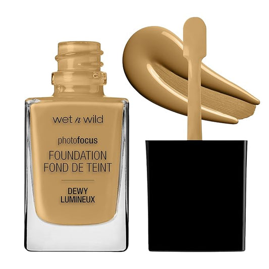 wet n wild Photo Focus Dewy Liquid Foundation Makeup, Caramel