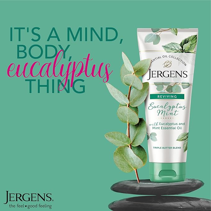 Jergens Eucalyptus Mint Body Butter, Infused