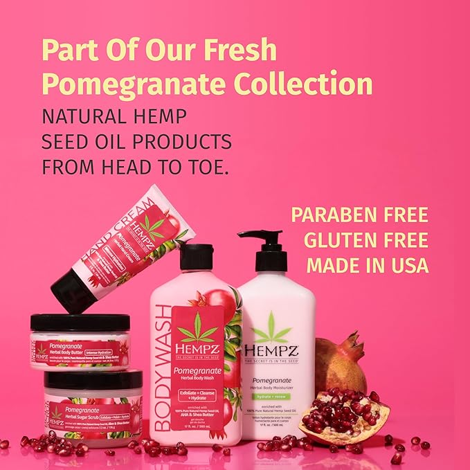 HEMPZ Sugar Body Scrub - Pomegranate