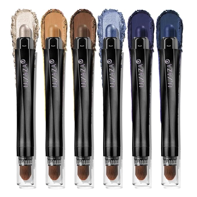 Neutral eyeshadow stick makeup set,