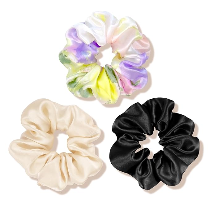 OLESILK 100% Mulberry Silk-Scrunchies for