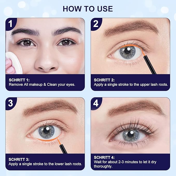 Advanced Eyelash Serum for Thicker, Longer & Longer Looking Eyelashes and Eyebrows, Vegan & Cruelty-Free - Stronger, Thicker Lash Enhancing Serum. (3mL)