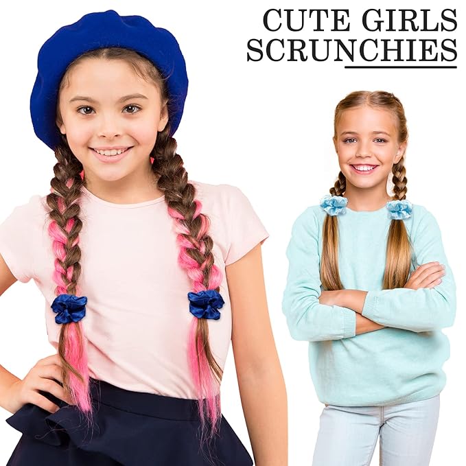 Satin Scrunchies for Women Girls