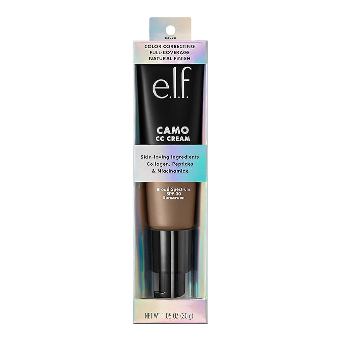 e.l.f. Camo CC Cream, Color Correcting Medium-To-Full Coverage W, (30g) 1.05 Oz