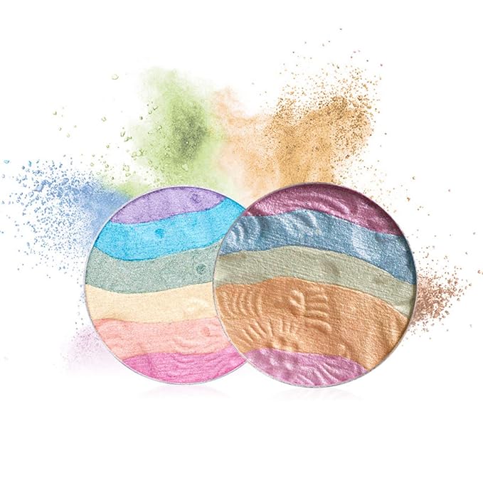 Pro 6 Colors 3D Baked Rainbow Highlighter Eyeshadow