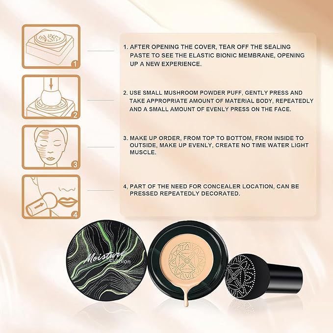 Mushroom Head Air Cushion CC Cream - Oil Types (Natural)