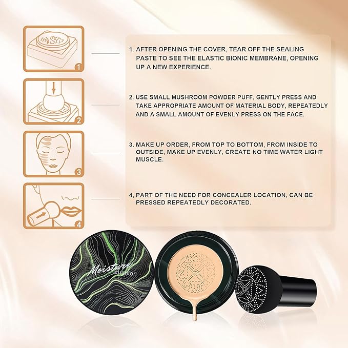 Mushroom Head Air Cushion CC Cream - Oil (Buff Beige)