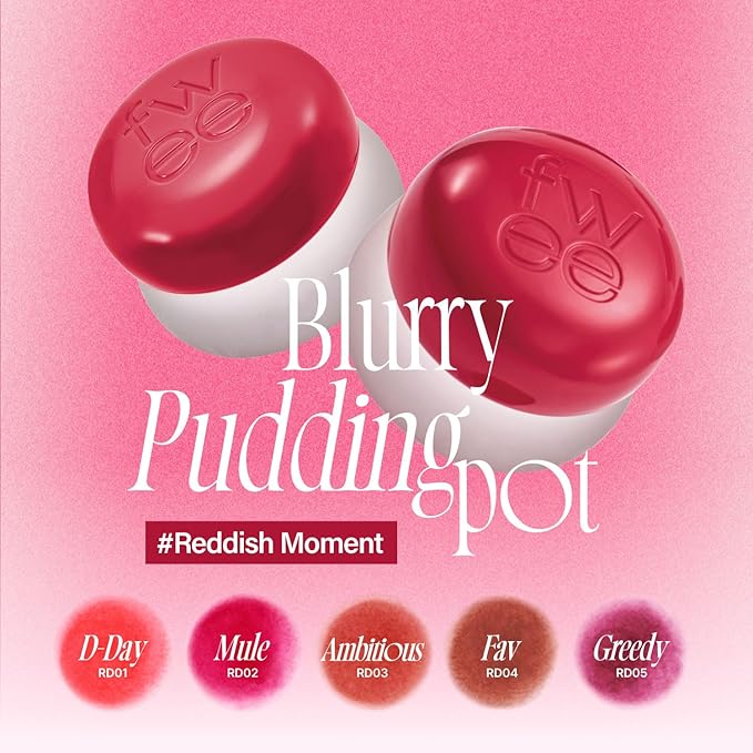 Lip&Cheek Blurry Pudding Pot | Reddish Moment - Finish | 5g