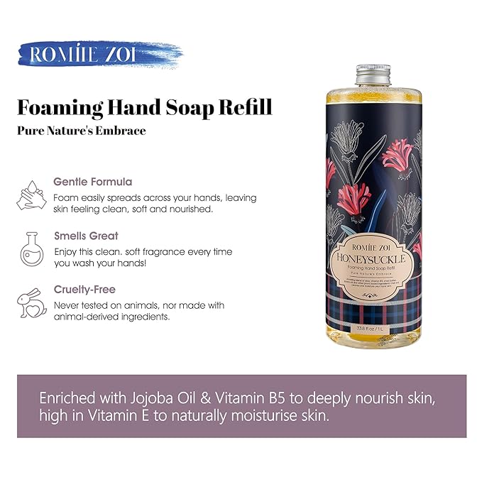 Foaming Hand Soap Refill, Honeysuckle, Gentle