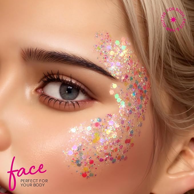 Teenitor body glitter, face glitter,