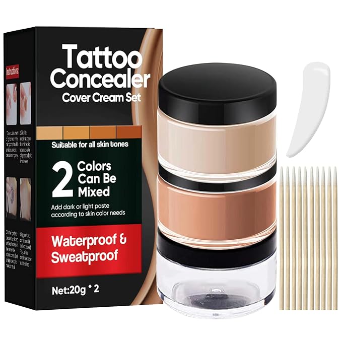 Tattoo Cover Up Makeup Waterproof, Tattoo Concealer,for-Tattoos-Scars-and-Other-Blemishes- 20 of 2)