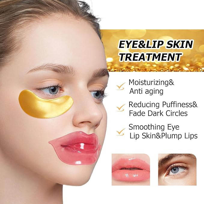 30 Pairs Lip Masks & Eye Moisturizing