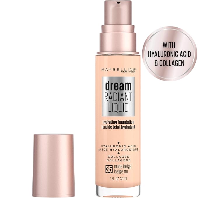 Maybelline Dream Radiant Liquid Medium Coverage Hydrating Makeup, 1 Count