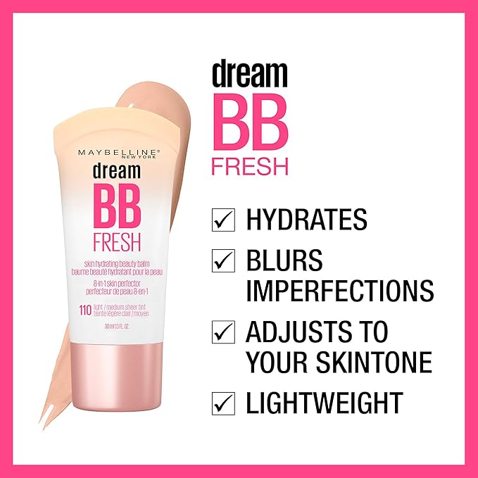 Maybelline Dream Fresh Skin Hydrating BB cream, 8-in-1 Fl Oz