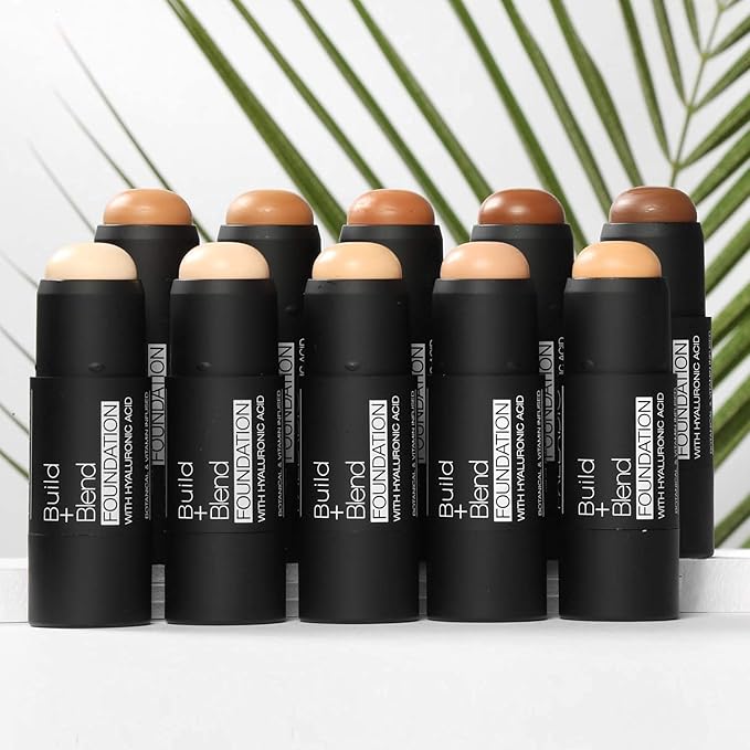 Palladio BUILD & BLEND Foundation Stick, Medium Coverage Stick,