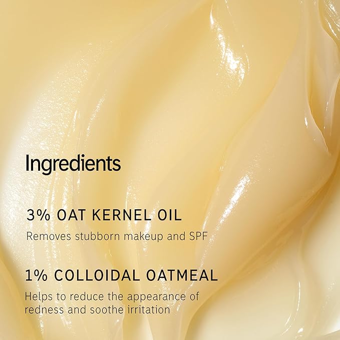 The INKEY List Mini Oat Cleansing Balm, Rich Balm Removes Makeup and Impurities, Reduces Redness, Travel Size, 1.69 Fl Oz each