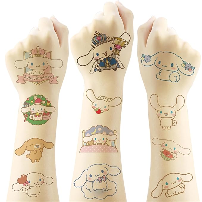 Cinnamorol tattoos stickers for kids,