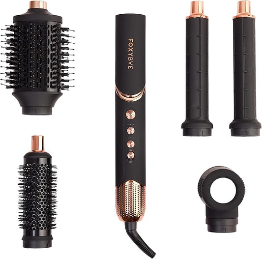 FoxyBae Super Styler Pro Interchangeable 5 in 1 [Black Rose-Gold]