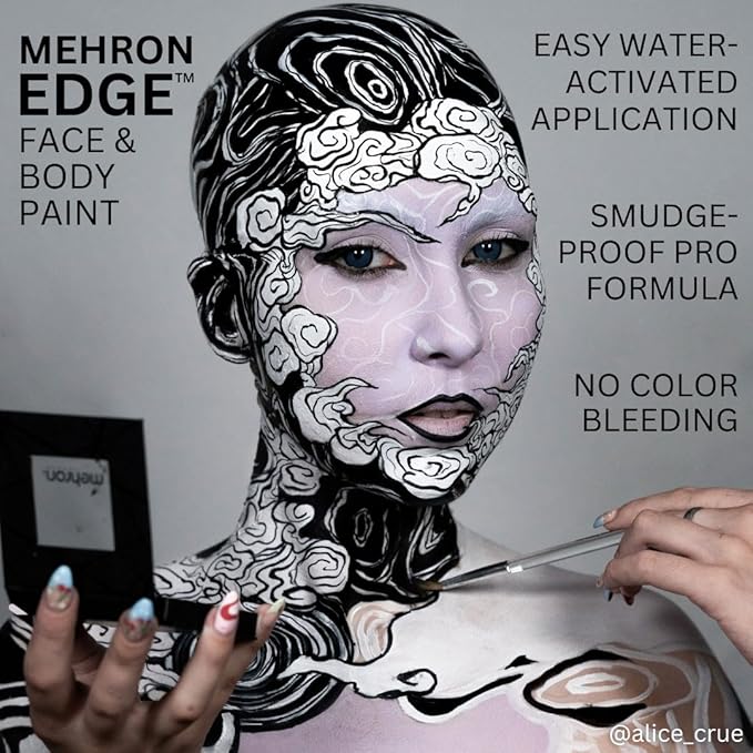 Mehron EDGE Face & Body Paint| Professional Water-Activated