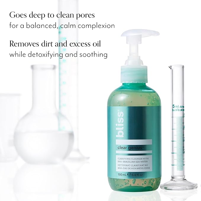 Bliss Clear Genius Clarifying Gel Cleanser – 6.4 Genius