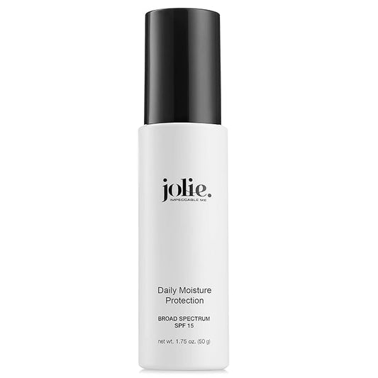 Jolie Daily Moisture Protection Broad Spectrum SPF 15 - Daily Face Cream - Sun Protection - Hydrates & Plumps - Non-Greasy Formula -Paraben Free, Cruelty Free