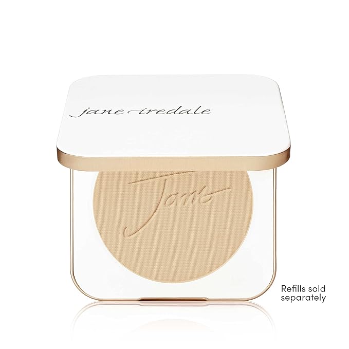 jane iredale Refillable Compact | Aluminum Shell & | White