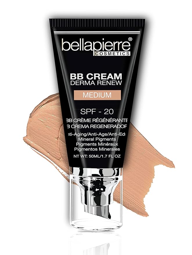 bellapierre BB Cream with SPF 20 - Tinted - Medium 7 Oz