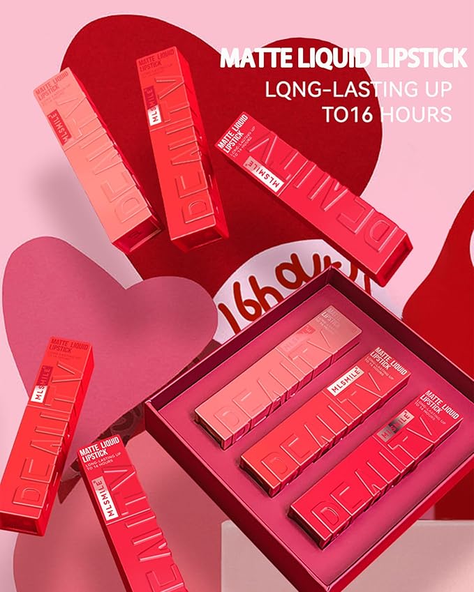 Matte Liquid Lipstick for Women, 1Pcs Highly Pigmented Lipstick