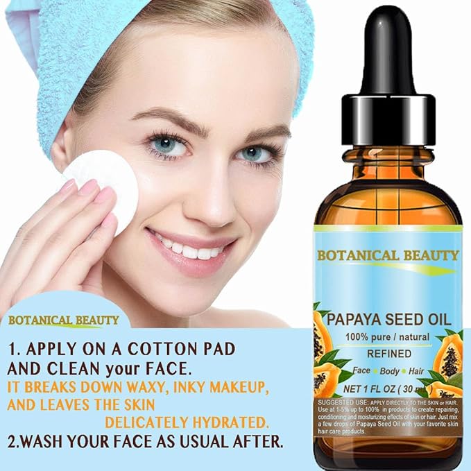 PAPAYA SEED OIL. 100% Pure / Natural / Lip Care. 0.5 Fl.oz