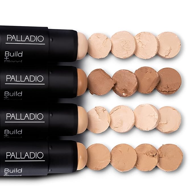 Palladio BUILD & BLEND Foundation Stick, Medium Coverage Stick,