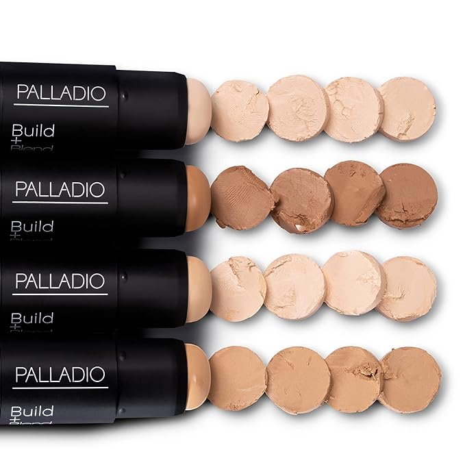 Palladio BUILD & BLEND Foundation Stick, Medium Coverage Stick,