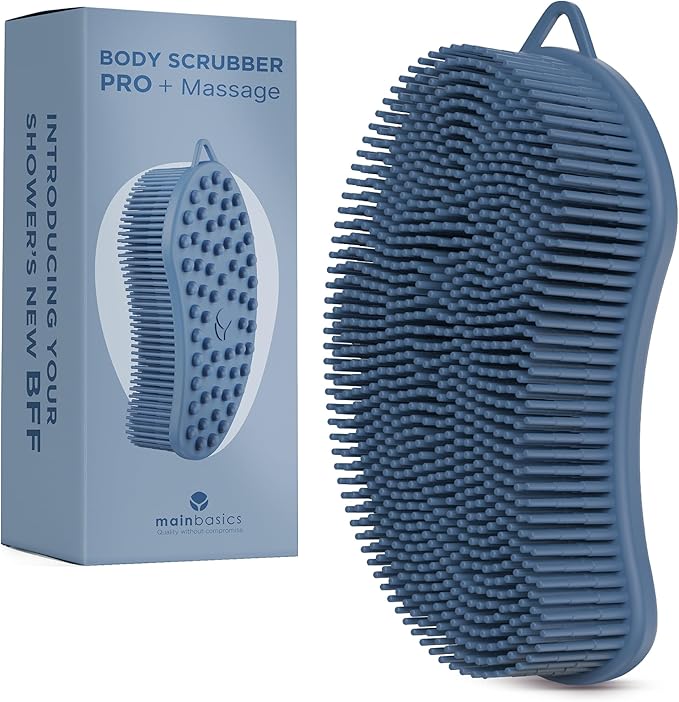 Mainbasics exfoliating silicone body scrubber