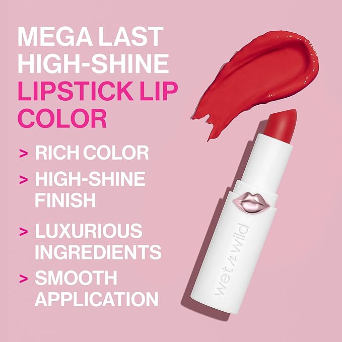 wet n wild Lipstick Mega Last High-Shine Lipstick